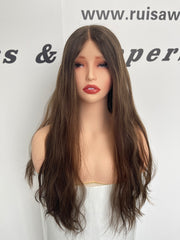 Ruisa Jewish wig wholesale shop |Small layered human hair lace wig | Russian raw hair made