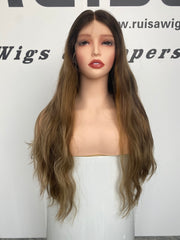 Ruisa Jewish wig wholesale shop |layered human hair lace wig blonde | Russian raw hair made