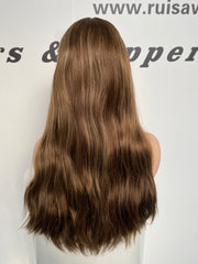 Ruisa Jewish wig wholesale shop | Natural layered human hair lace wig | Russian raw hair made
