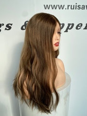 Ruisa Jewish wig wholesale shop | Natural layered human hair lace wig | Russian raw hair made