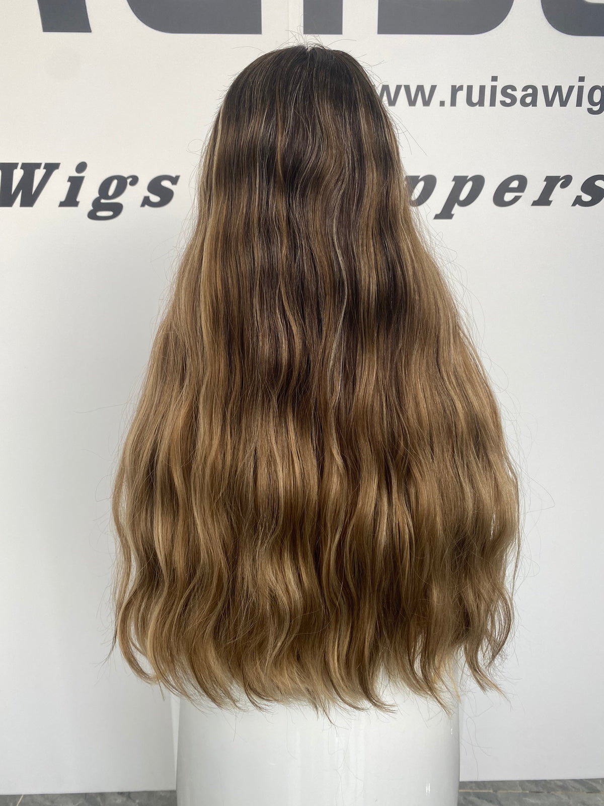 Ruisa Jewish wig wholesale shop |layered human hair lace wig blonde | Russian raw hair made