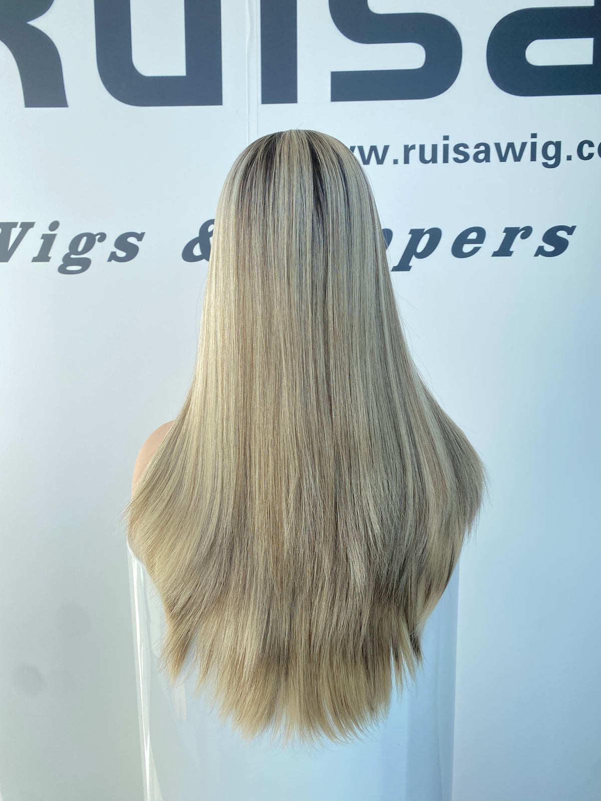 Ruisa Jewish wig wholesale shop|Light blonde mixed human hair lace wig | Russian raw hair made